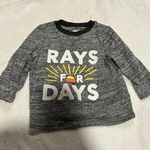 Old Navy 12-18 Months “Rays for Days” long sleeve gray shirt